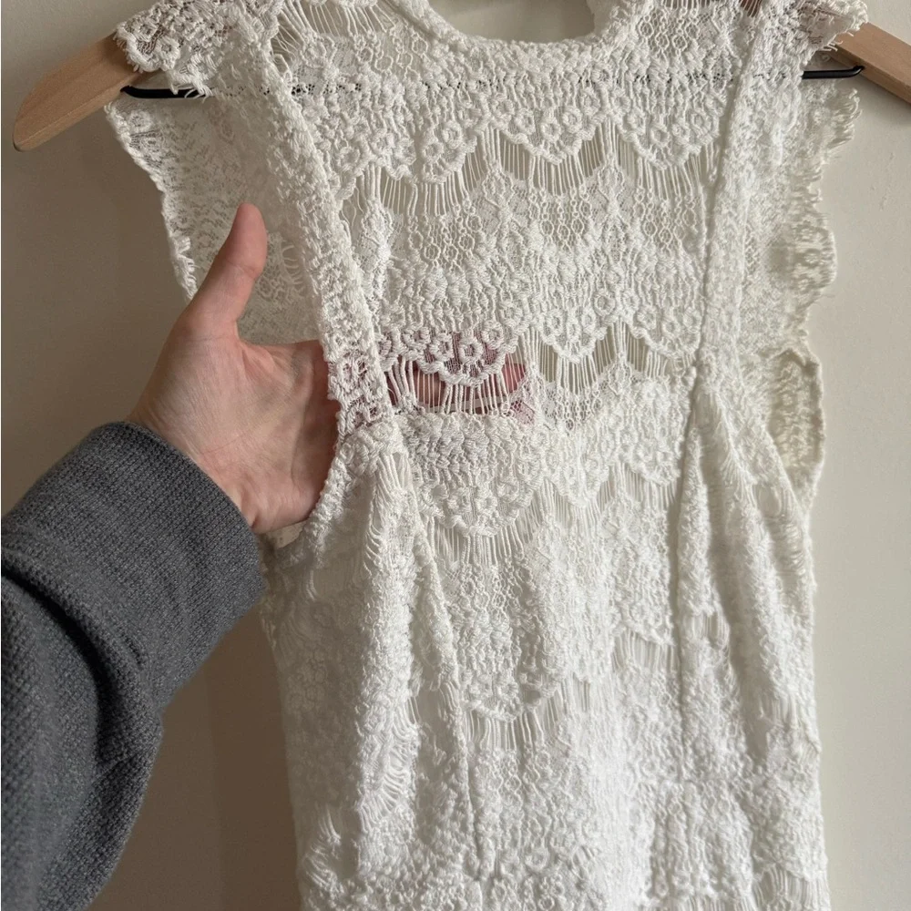Intimately Free People Elegant Lace Sleeveless Dress - Picture 3 of 7